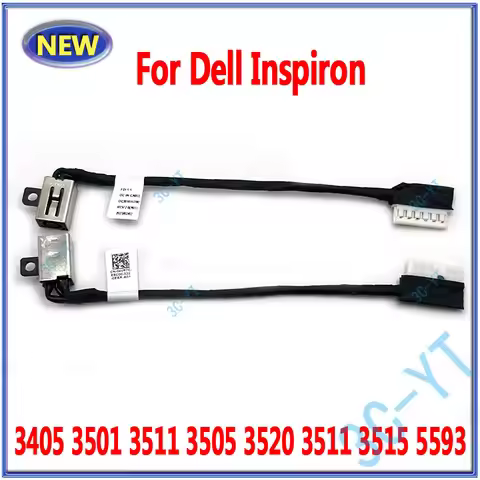 1-10Pcs New Laptop DC Power Jack Cable For DELL Vostro 3400 3401 3405 3500 3501 Inspiron 3520 3511 3