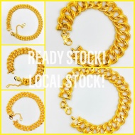 KIM KIM GELANG TANGAN COCO JENAMA JJ BERKUALITI TINGGI DAN 24K CANGKUK S COP 9I6 DESIGN GOLD BRACELE