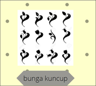 ROLL CAT MOTIF // ALAT PELUKIS DINDING // WALLPAPER // ROLL MOTIF BUNGA KUNCUP