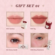 Flower Knows Strawberry Cupid Collection Makeup Gift Set Includes Make-up Palette+Cake Lip Cream*2+L