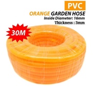 30M Water Hose Garden Hose Lawn PVC Pipe Thick Orange PVC Hose 3MM Thick