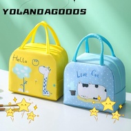 YOLA Cartoon Lunch Bag,  Cloth Thermal Bag Insulated Lunch Box Bags, Convenience Portable Lunch Box Accessories Tote Food Small Cooler Bag