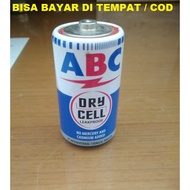 Batu Baterai ABC Besar R20S Murah Dry Cell / - Batere ABC Biru - Baterai