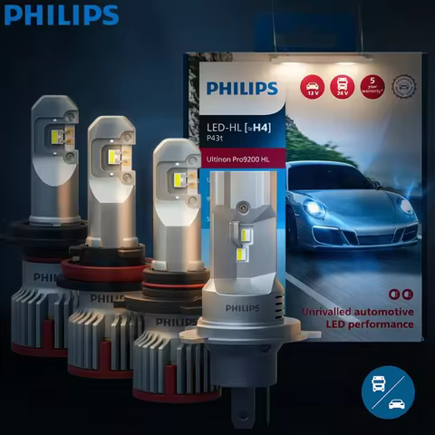 Philips Ultinon Pro9200 HL H11 H9 H7 H4 Car LED Headlight New Version HB3 HB4 9005 9006 12V +400% Co