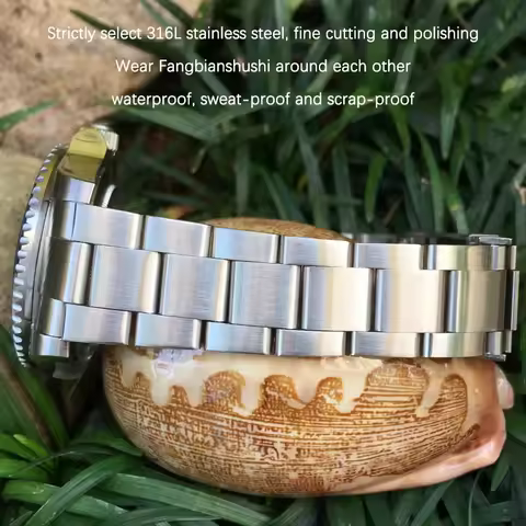20mm high quality stainless steel glossy watchband suitable Rolex submarker 116610lv 116610ln matte 