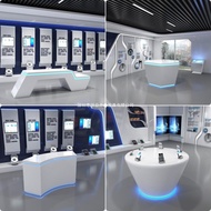Modern Exhibition Hall Exhibition Table Paint Experience Table Company Product Display Cabinet Nakaj