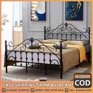 Double Bed Frame Metel Double Bed American Simple Iron Bed Retro European Bed Frame Stainless Steel Iron bed frame