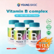 9YOUNG-BASIC Vitamin B Complex Combo Family Pack (4 Bottles x 400 Tablets)