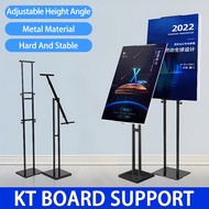 Advertising Display Stand KT Poster Board with Adjustable Height Bracket Stainless Steel Easel Banne