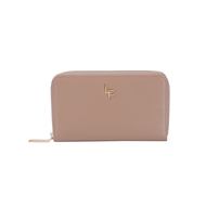 Louis Fontaine กระเป๋าสตางค์ซิปรอบกลาง รุ่น LIVELY - สีน้ำตาล