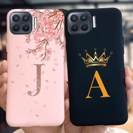 For OPPO A93 2020 Casing CPH2121 CPH2123 Back Cover Cute Letters Crown Soft Case For OPPO Reno4 Lite