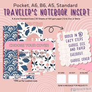 Pluzzle | Pocket, A6, B6, A5, Standard | Custom Travelers Notebook Inserts