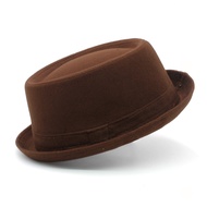 3 Sizes Men Women Wool Pork Pie Hats Retro Fedora Caps Trilby Sunhat Classical Jazz Party Outdoor Travel Street Style