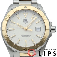 TAG Heuer Aquaracer 300米潛水錶 WAY1151.BD0912，帶保修，18K黃金/不銹鋼，男士腕錶，銀色，拋光，成色極佳 [二手]