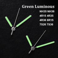 Silver Watch Hands Three-Hands Green Luminous Watch Pointers Modified for NH34 35 36 NH37 7S26 7S36 