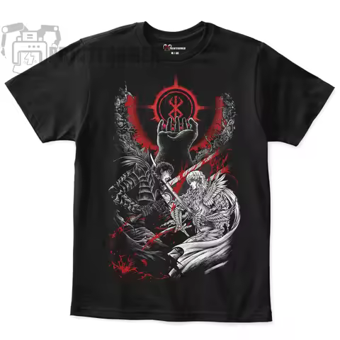 Berserk T-Shirt Manga Strip Guts Berserker Anime Armour Sweater Hoodie Soft Tee 100 Cotton