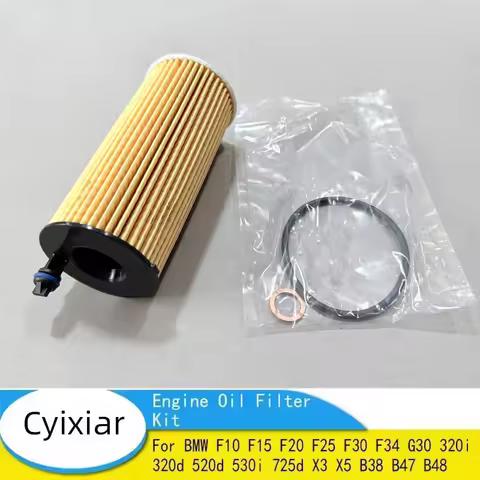 Car Engine Oil Filter Kit for BMW F10 F15 F20 F25 F30 F34 G30 320i 320d 520d 530i 725d X3 X5 B38 B47
