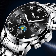 Oruss Business Mens Watch | Automatic Movement | new non-mechanical steel belt | Waterproof Luminous