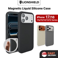 (SG) LionShield iPhone 17 Pro Max/17 Pro/17/17e/16 Pro Max/16 Pro/15/14/13/12 Magnetic Liquid Silico