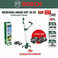 ❄BOSCH UniversalGrassCut 18-26 universal grass cut 18-26 18v Cordless Grass Trimmer  battery mesin rumput 06008C1D72☝