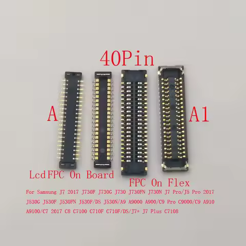 2-10Pcs Lcd Display Screen Plug FPC Connector For Samsung Galaxy J730F J7 Plus J5 C9 Pro 2017 J530 A