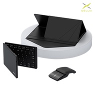 DeLUX KF10+MF10 摺疊鍵鼠套裝組(白色) (外盒損傷，商品正常)