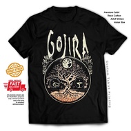 Gojira death thrash metal band cotton tshirt