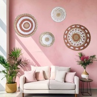 Straw Wall Decoration ins Nordic Style Background Wall Decoration Ethnic Style Wall Decoration Moroc