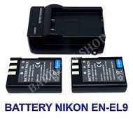 (Saving Set 2+1) EN-EL9 \ ENEL9 \ EN-EL9a \ ENEL9a \ EN-EL9e \ ENEL9e Camera Battery and Charger for