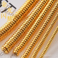 24k gold Spacer Beads Spacer gold Bracelet Spacer Beads Non-Fading Cultural Play Beads