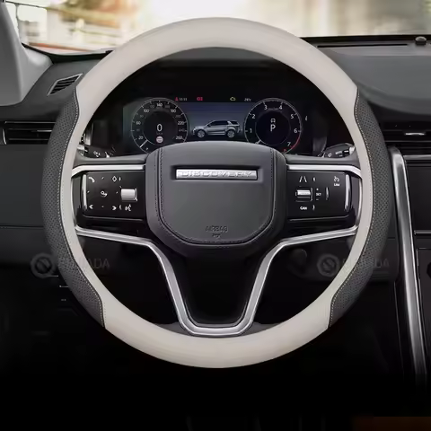 Leather Car Steering Wheel Cover for Range Rover Sport Evoque Velar Vogue L405 L320 L494 L461 39cm N