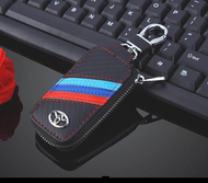 Carbon fiber Leather Key Wallet Car Key Case For Toyota Corolla Prius RAV4 Yaris AURIS HILUX Avensis Camry Car Accessories