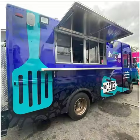 Complete Aluminum Mobile Food Truck for Sale Perfect for Expanding Your Fast Food & Hot Dog Business