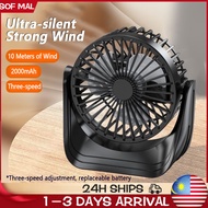 Rechargeable Fan USB 3 Speed Desktop Fan Portable Cooling Table Fan Mini Fan Folding Intelligent Fan Usb Fan Strong Wind