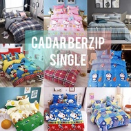 Sarung tilam zip single Bedsheet with zip case only single size