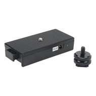 Sprcsg Battery Plate Plastic Camera Power Supply Adapter with 2 DC 7.4V Output for NPF Series