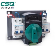 ATS CSQ เอทีเอสสวิทช์ สวิตช์เปลี่ยนแหล่งจ่ายไฟฟ้าอัตโนมัติ (CSQ Automatic Transfer Switch) 32A 220V