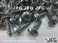 【JFG 木材精選】五金、包裝材料】18mm 半圓頭 白鐵 不鏽鋼 鐵板牙 十字螺絲 螺絲 墊圈 華司 木板 木棧道