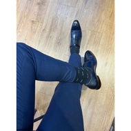 [Chris Leather Shoes] Recommended-Blue [8882-6 Blue] [Business/Wedding Waxy Cowhide/Small Square Toe