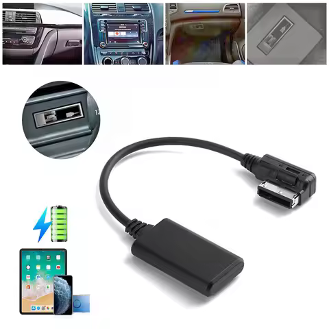 1Pcs Car Bluetooth Music Interface AUX Audio Cable Adapter For Audi A1 A3 A4 A5 A6 A7 A8 Q3 Q5 Q7 RS