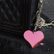 ✿ 130DB Personal Alarm Attack Alarm Heart Shape Personal Security Alarm Keychain