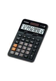 Casio Calculator เครื่องคิดเลข  คาสิโอ รุ่น  AX-12B แบบตั้งโต๊ะทั่วไป 12 หลัก สีดำ