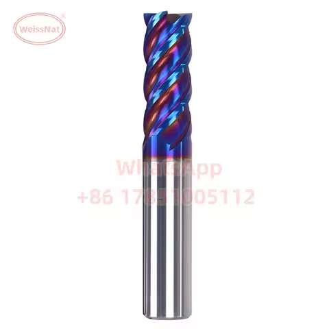 HRC65 4F VHM End Mill 1mm 2mm 3mm 4mm 5mm 6mm 8mm 10mm 12mm Carbide Mill Tungsten Steel Alloy End Mi