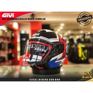 GIVI HELMET M37.0 SCURO BLACK RED /OPEN FACE HELMET / MOTORCYCLE HELMET /M37.0 GRANDE