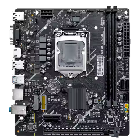 JGINYUE M311M-E DDR3 ARGB Motherboard Support In tel 6/7/8/9th DDR3 M-ATX 32GB RAM Desktop PC PCIe3.