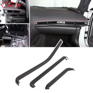 Real Carbon Fiber Car Center Console Dashboard Trim Strips 3pcs  For Chevrolet Corvette C8 Z51 Sting