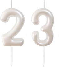 2.36" 23th 32nd Number Candles Birthday Gifts for Women Men Birthday Decorations Birthday Candles Nu