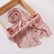 Premium Glimmer Satin Silk Crepe Crinkle Shawl Glitter Breathable Light Weight Muslim Women Scarf Hi