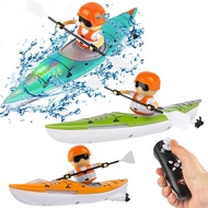 2.4G RC Boat Colorful Paddle RC Rowing LED Lights Waterproof Ship Remote Control Boat 360 Degree Driving Dual Mode Fast RC Boats