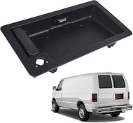 Exterior Rear Door Handle & License Plate Tag Bracket Compatible with 1992-2007 Ford E150 E250 E350